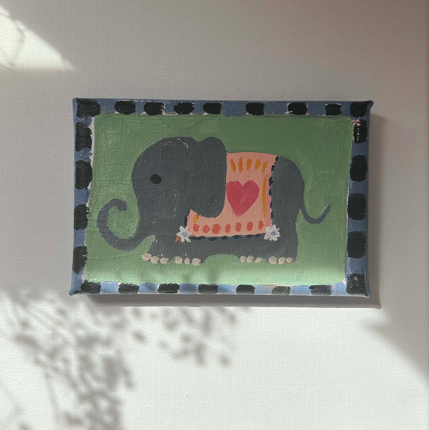 Baby Elephant mini painting