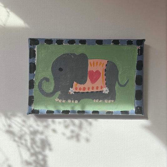 Baby Elephant mini painting