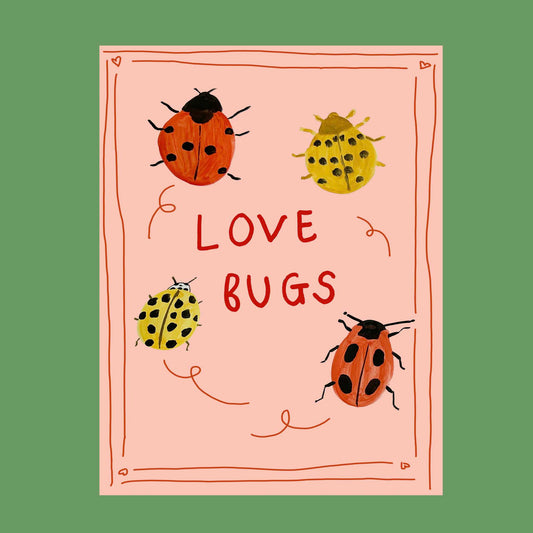 Love Bugs Ladybird print