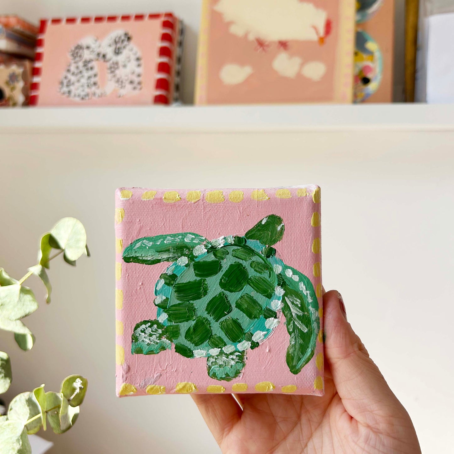 Turtle mini painting